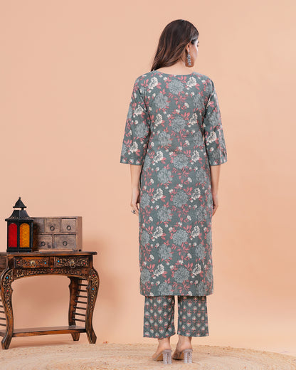 Sayaa Cotton Kurta with Straight Pants