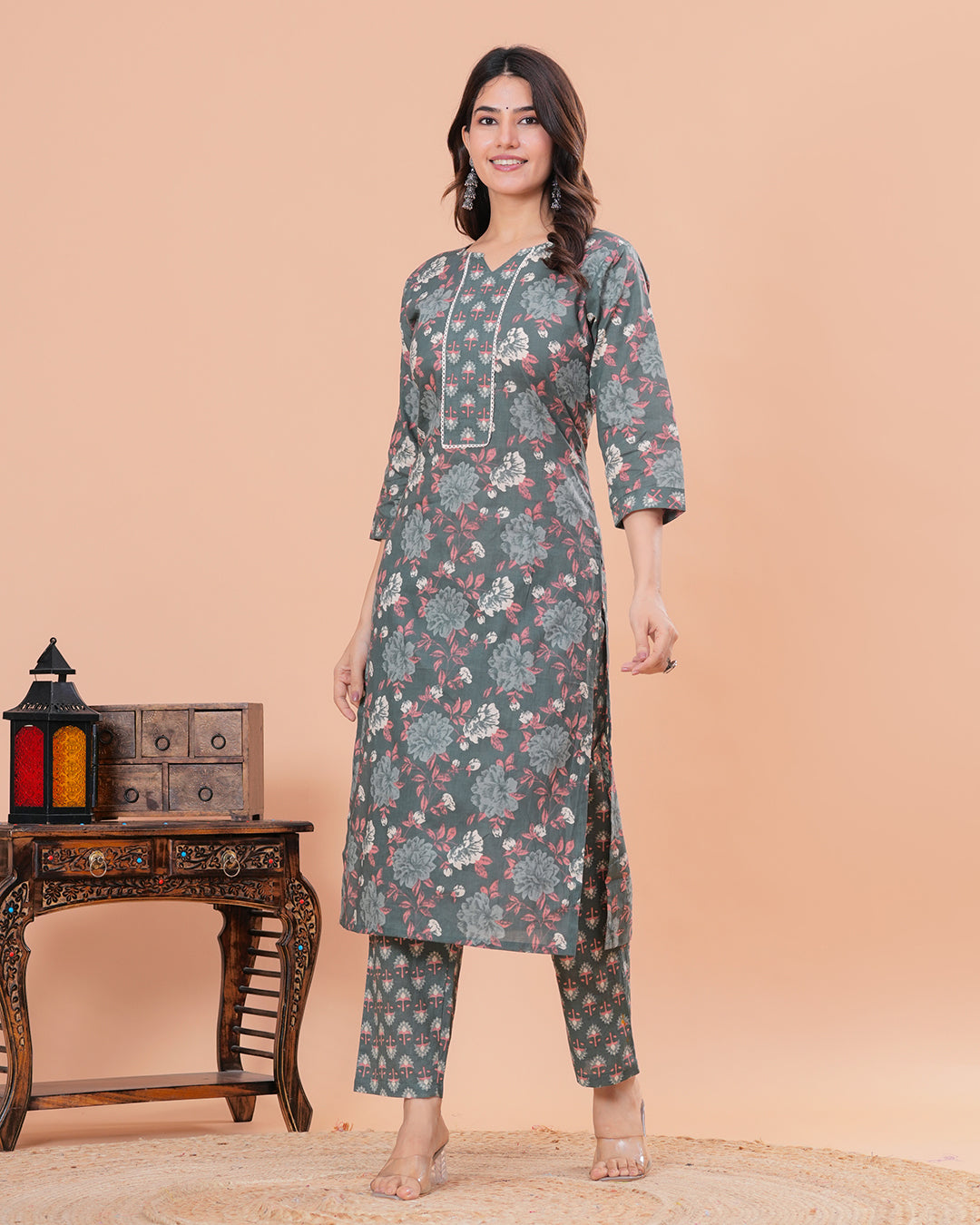 Sayaa Cotton Kurta with Straight Pants