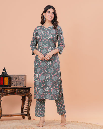 Sayaa Cotton Kurta with Straight Pants