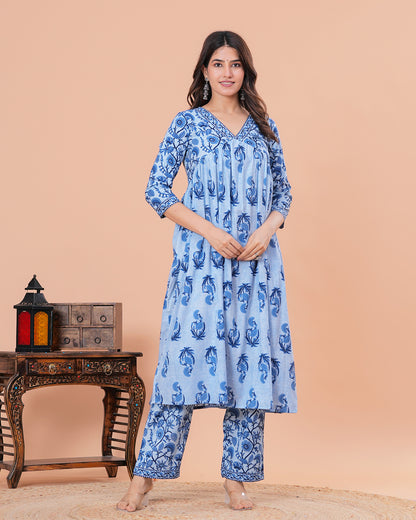 Albeli Cotton Kurta Set with Dupatta