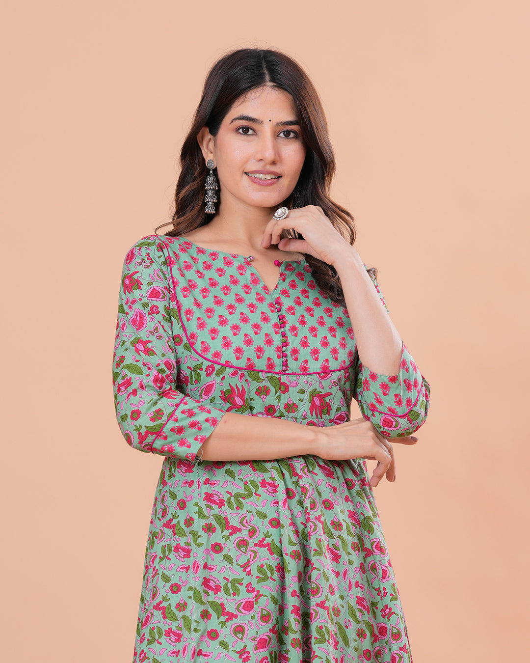 Barkha Cotton Anarkali Kurta with Palazzo