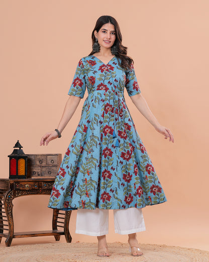 Anahita Cotton Angrakha  Anarkali Kurta