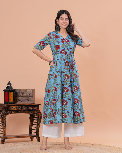 Anahita Cotton Angrakha  Anarkali Kurta