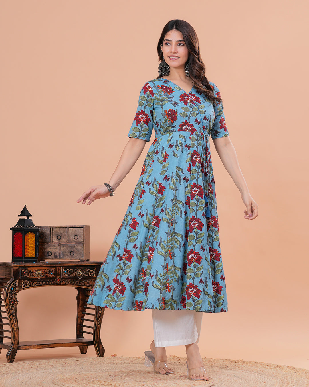 Anahita Cotton Angrakha  Anarkali Kurta