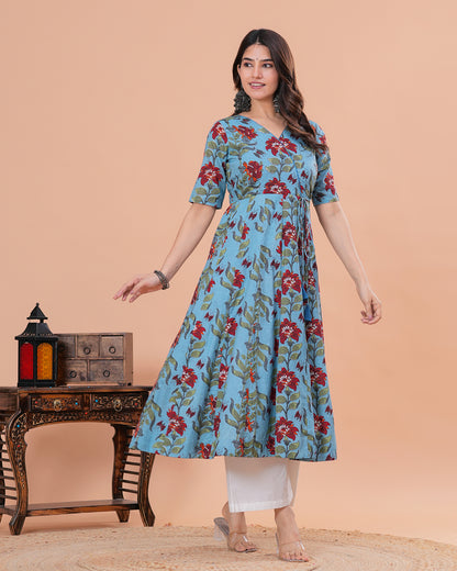 Anahita Cotton Angrakha  Anarkali Kurta