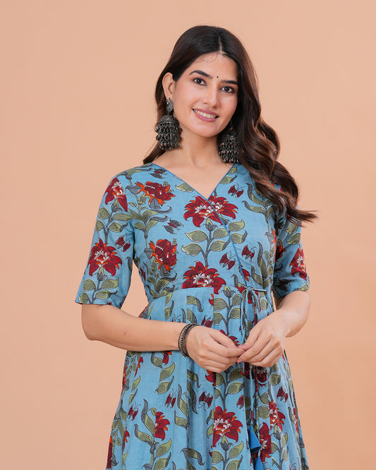 Anahita Cotton Angrakha  Anarkali Kurta