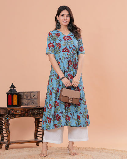 Anahita Cotton Angrakha  Anarkali Kurta