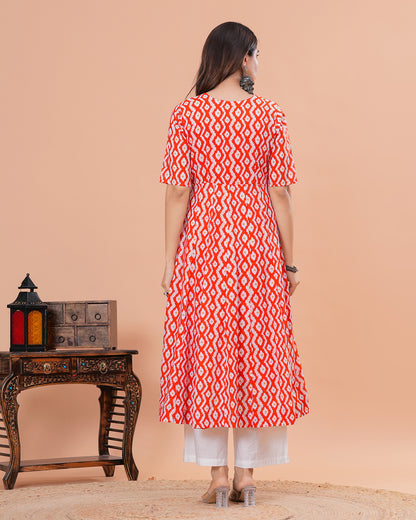 Khwabeeda Cotton Anarkali Kurta