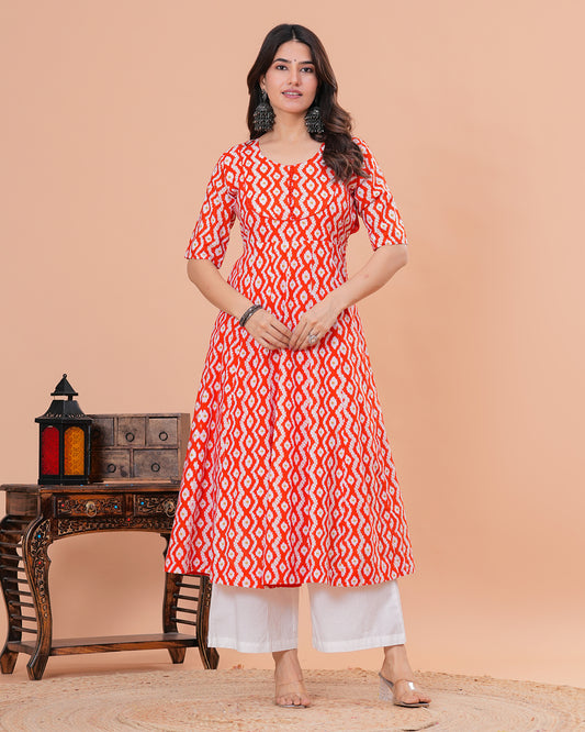 Khwabeeda Cotton Anarkali Kurta