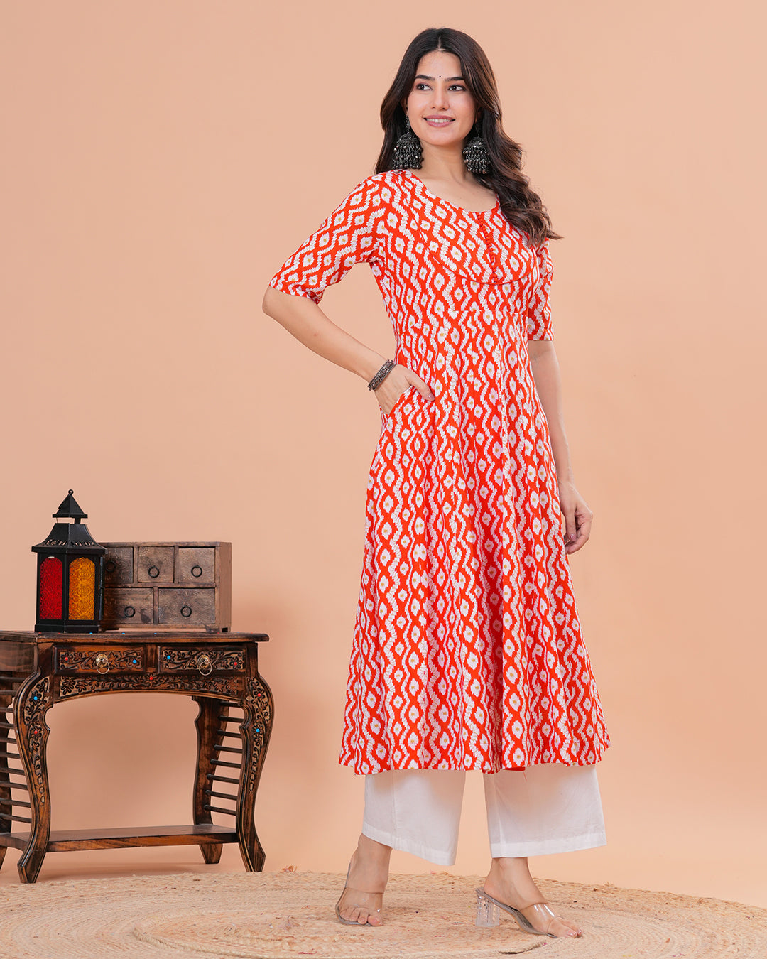 Khwabeeda Cotton Anarkali Kurta