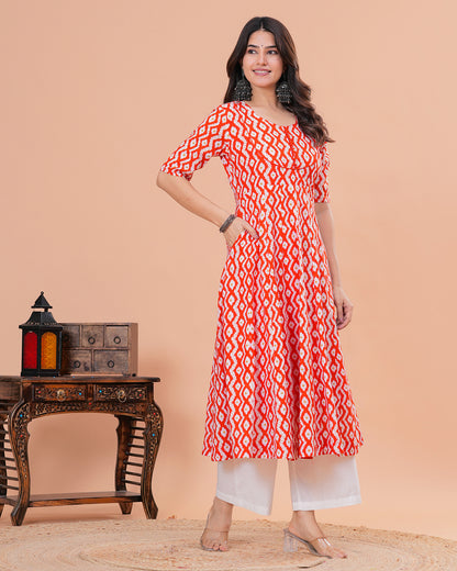 Khwabeeda Cotton Anarkali Kurta