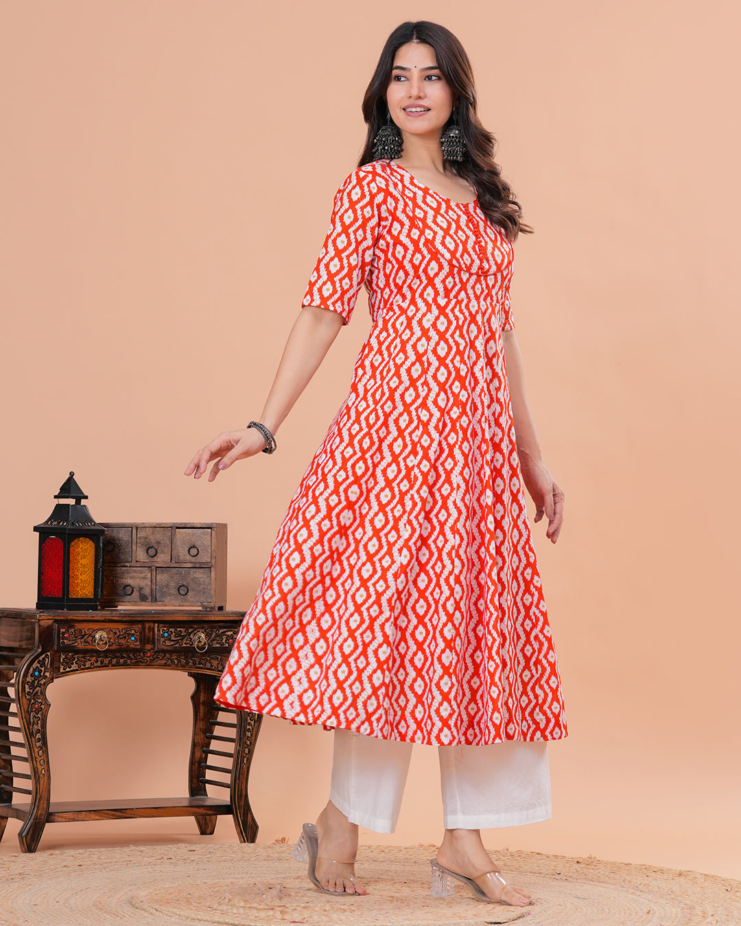 Khwabeeda Cotton Anarkali Kurta