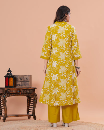 Sutra Cotton Kurta with Straight Pant