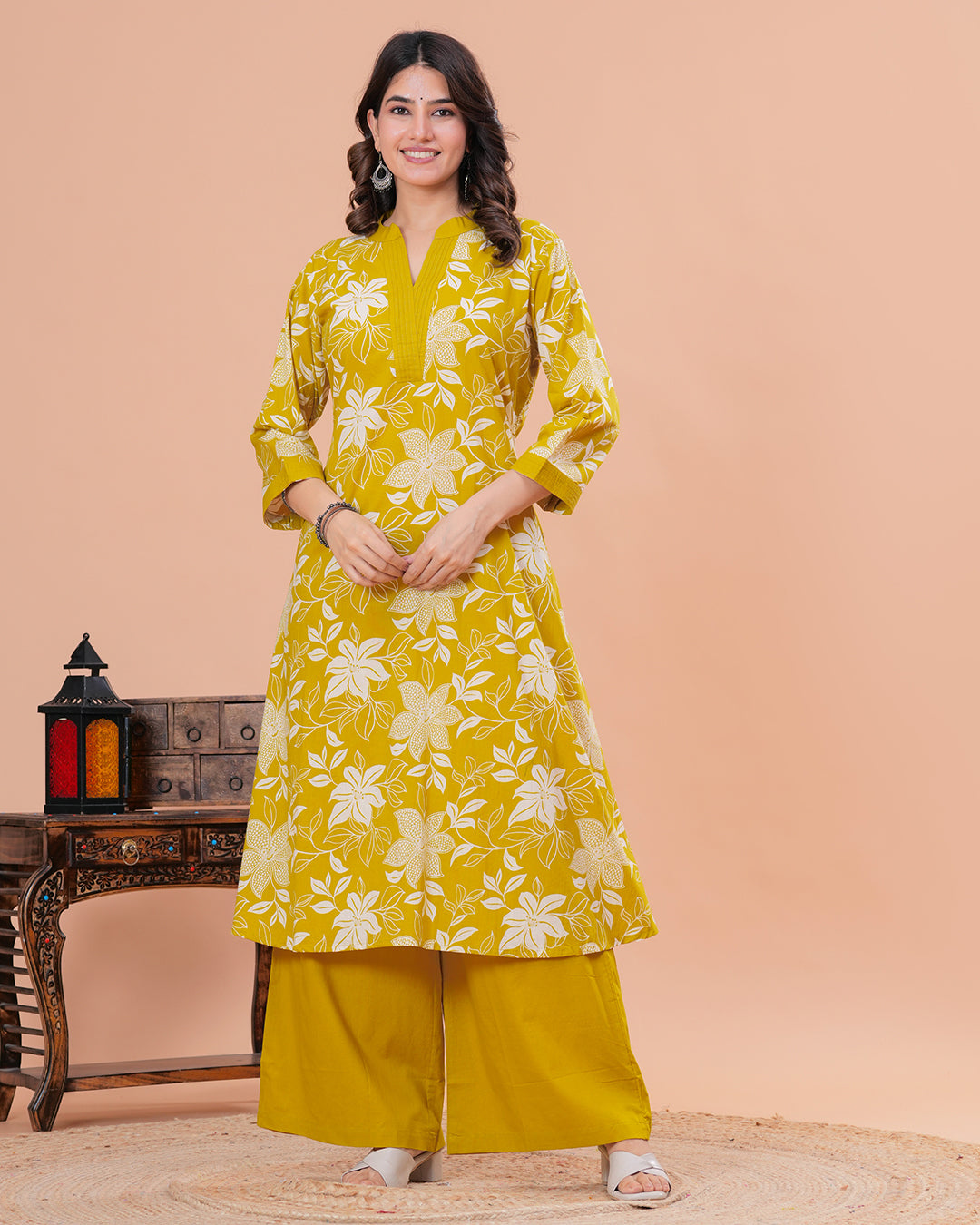 Sutra Cotton Kurta with Straight Pant