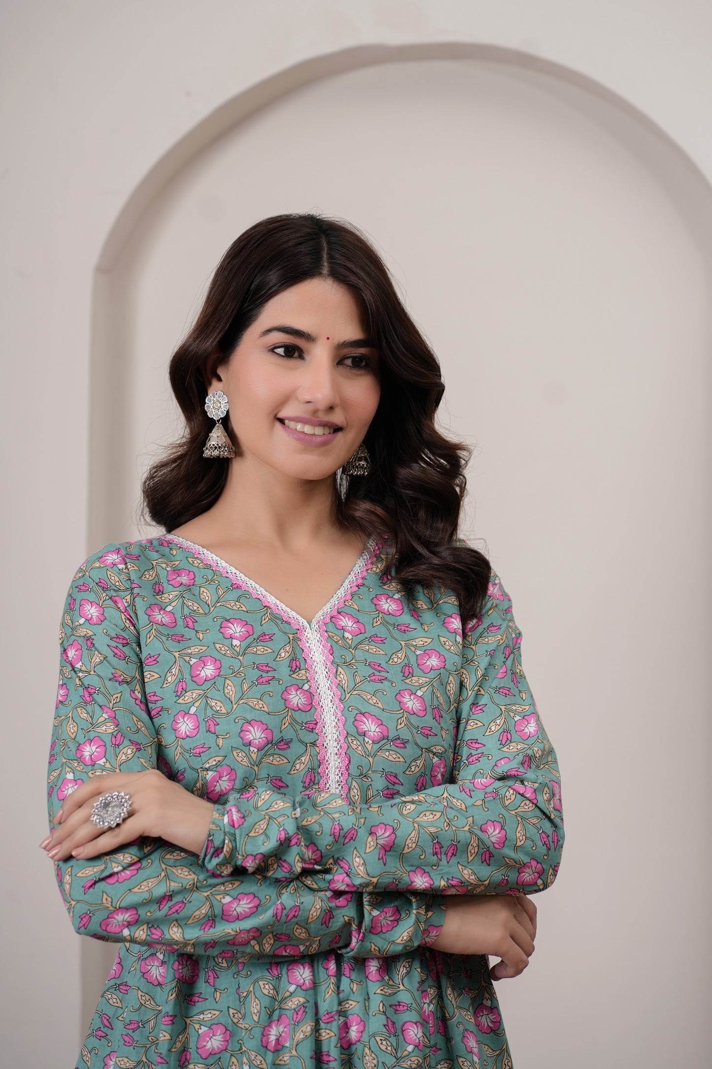 Artha Cotton Anarkali Kurta