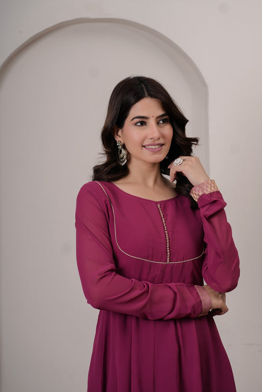 Sansa Georgette Anarkali Kurta
