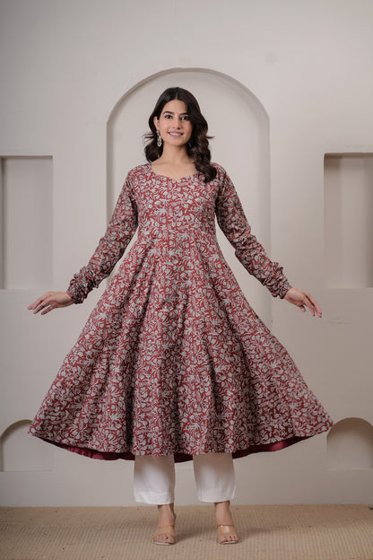 Tamaya Cotton Anarkali Kurta
