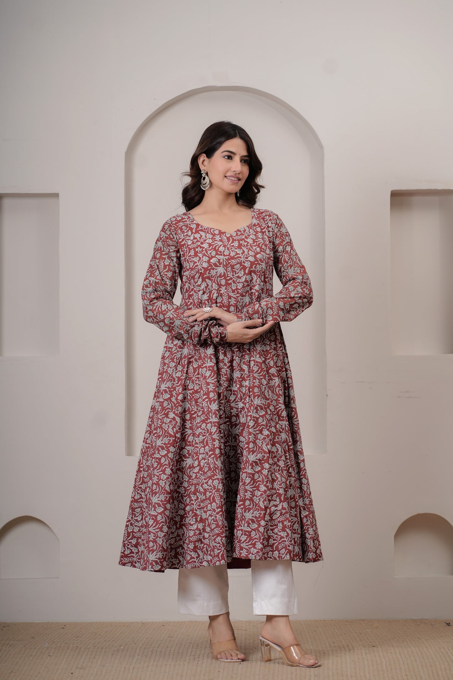 Tamaya Cotton Anarkali Kurta