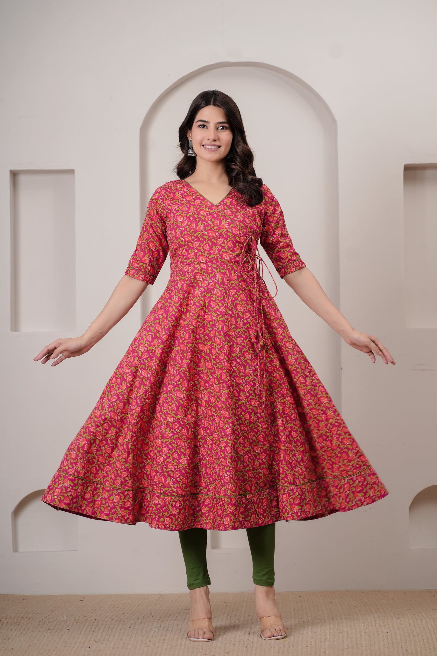 Rubina Rani Cotton Anarkali Angrakha Kurta
