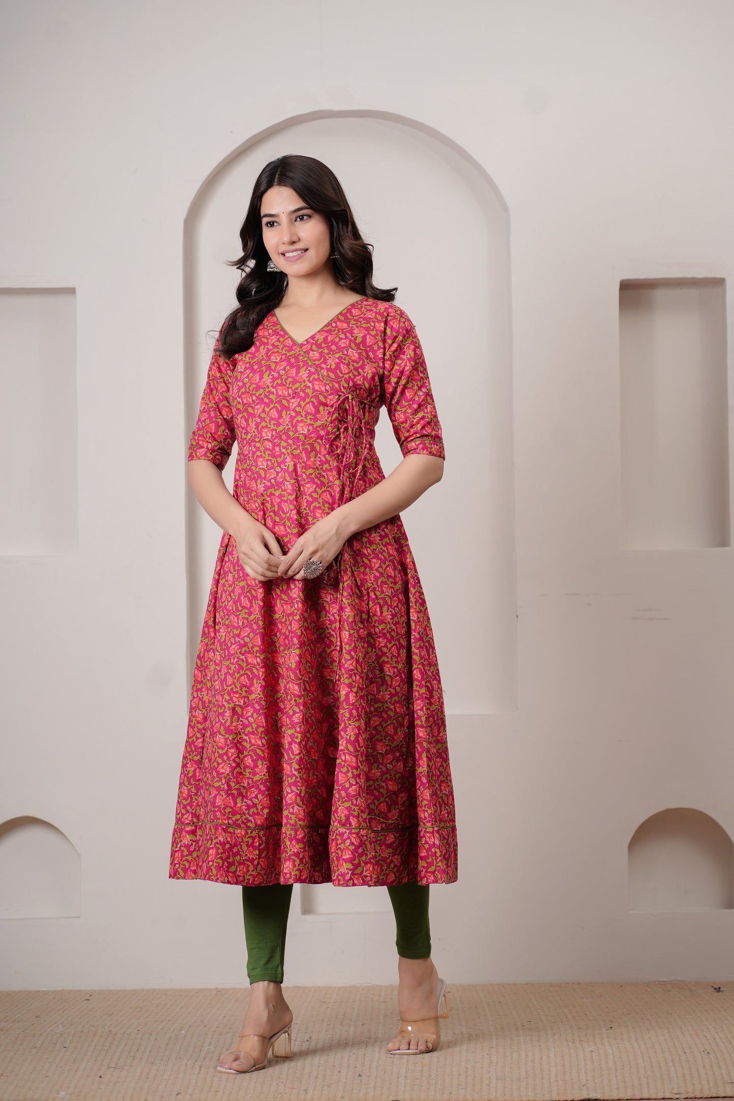 Rubina Rani Cotton Anarkali Angrakha Kurta