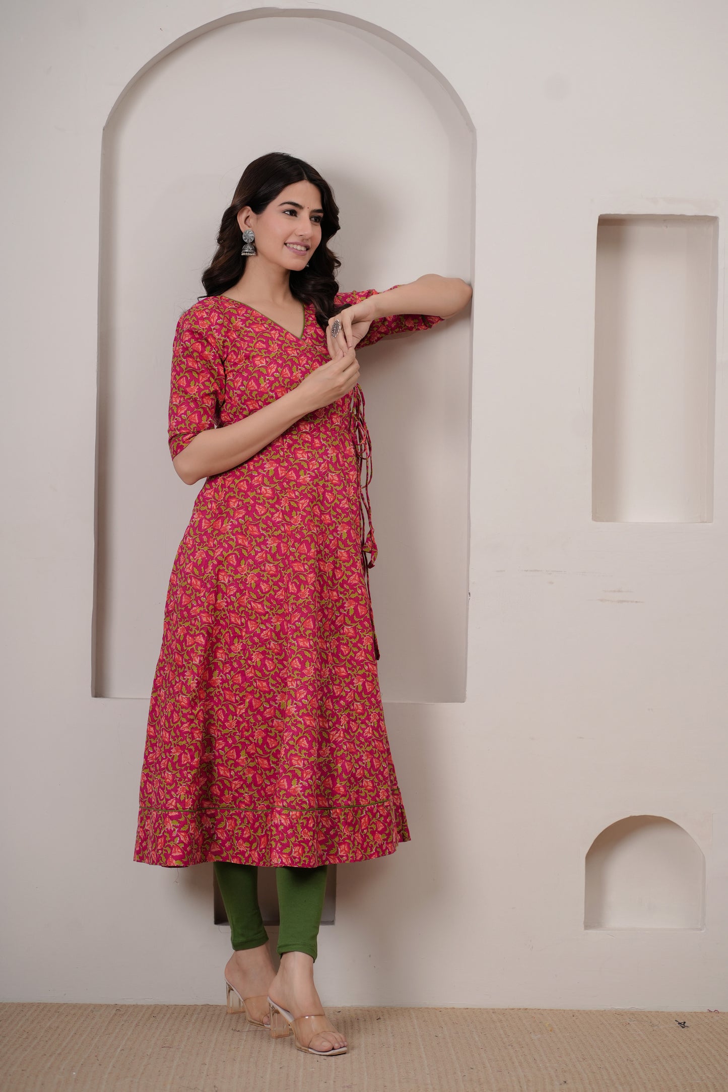 Rubina Rani Cotton Anarkali Angrakha Kurta