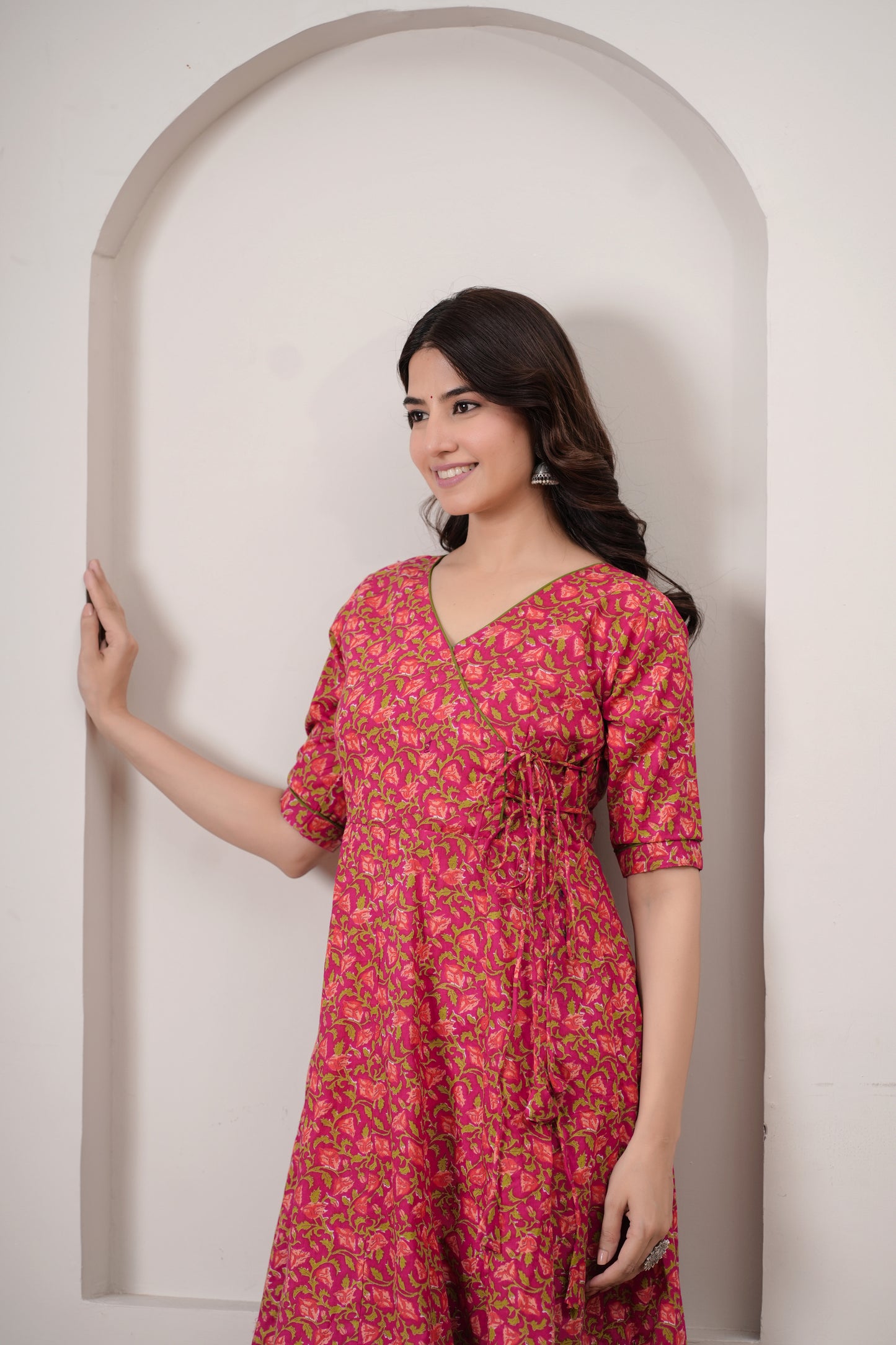 Rubina Rani Cotton Anarkali Angrakha Kurta