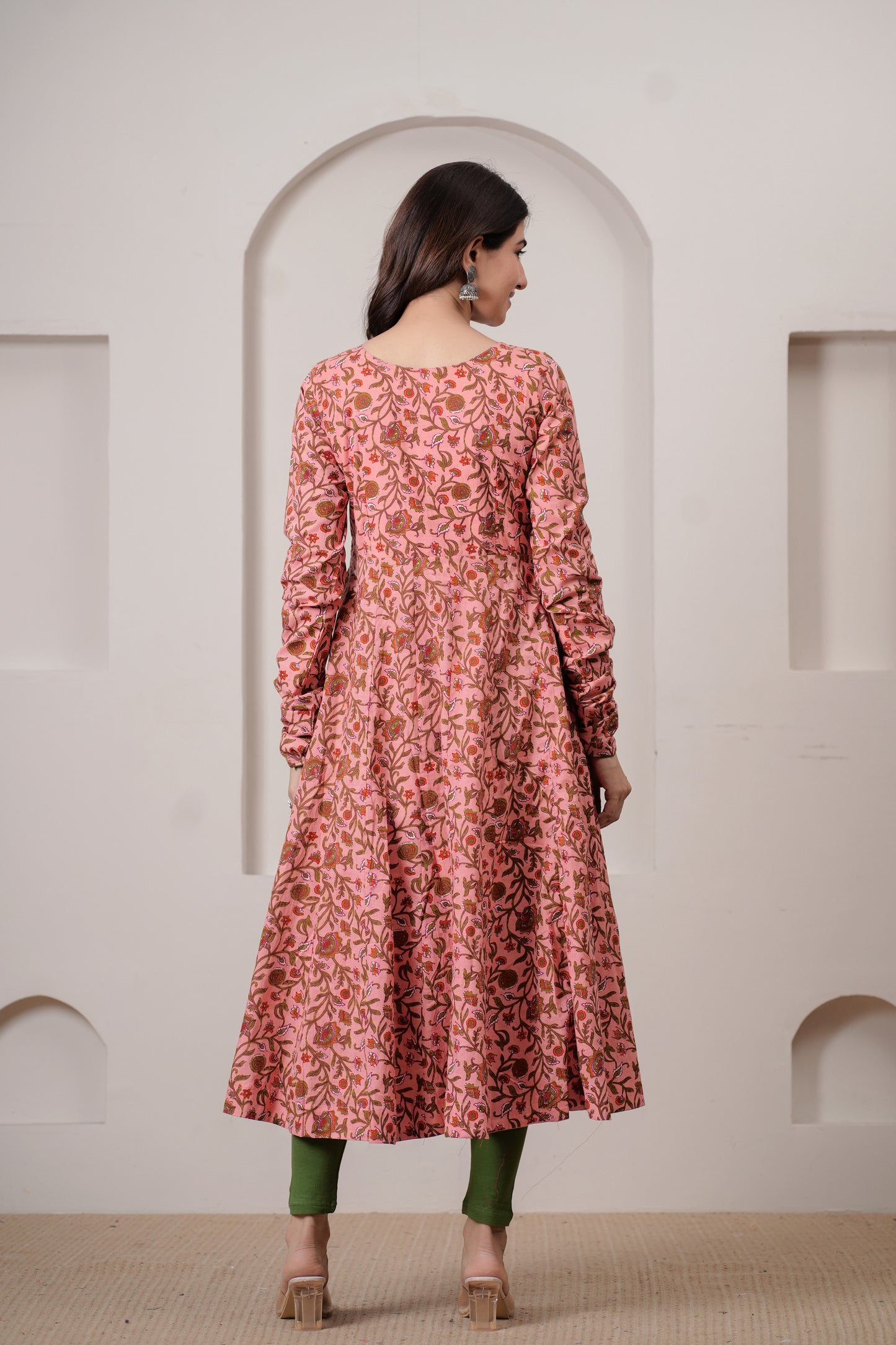 Saanjh Cotton Angrakha  Anarkali Kurta