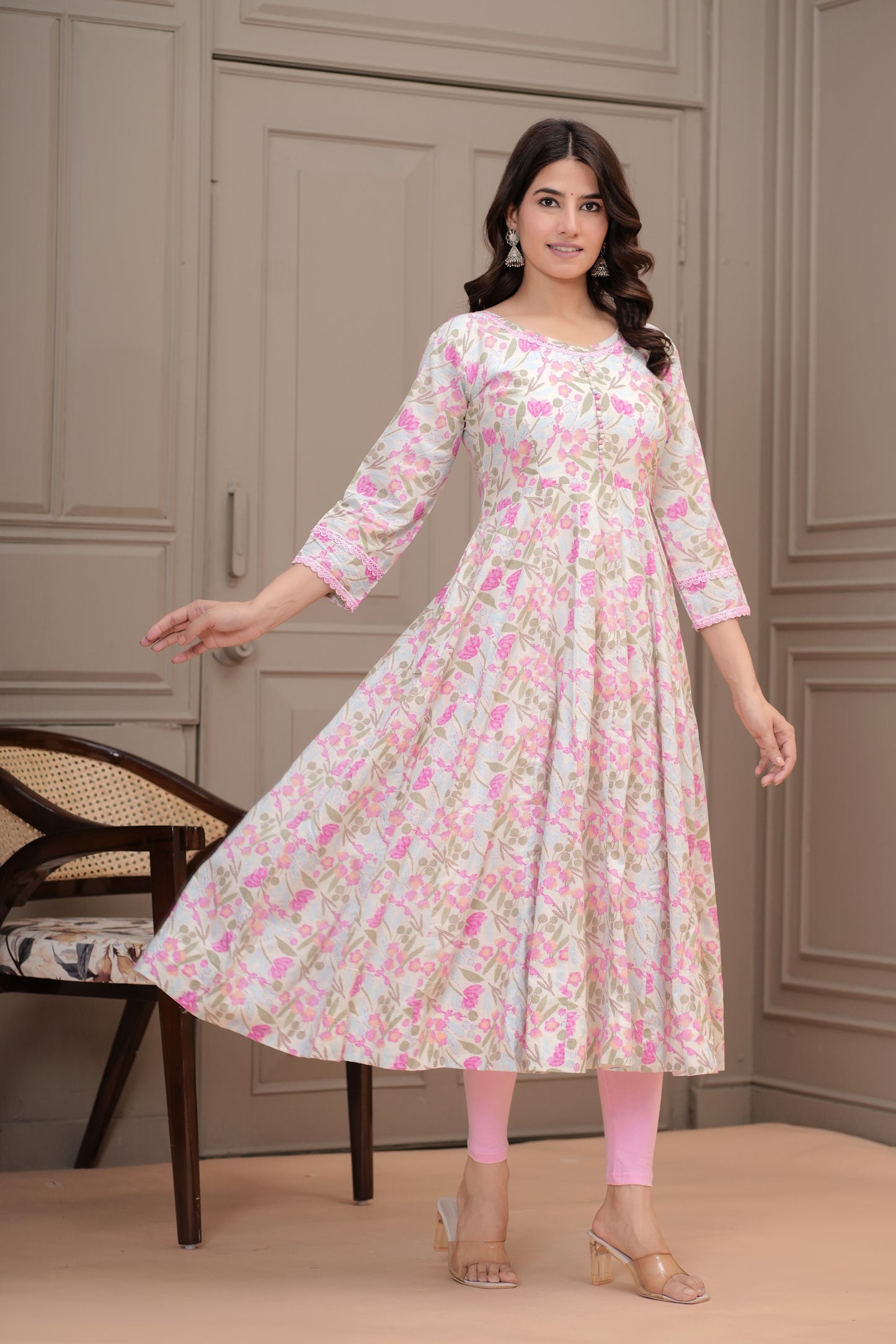 Sitara Cotton Anarkali Kurta