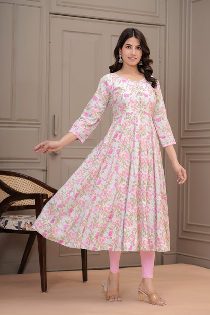 Sitara Cotton Anarkali Kurta