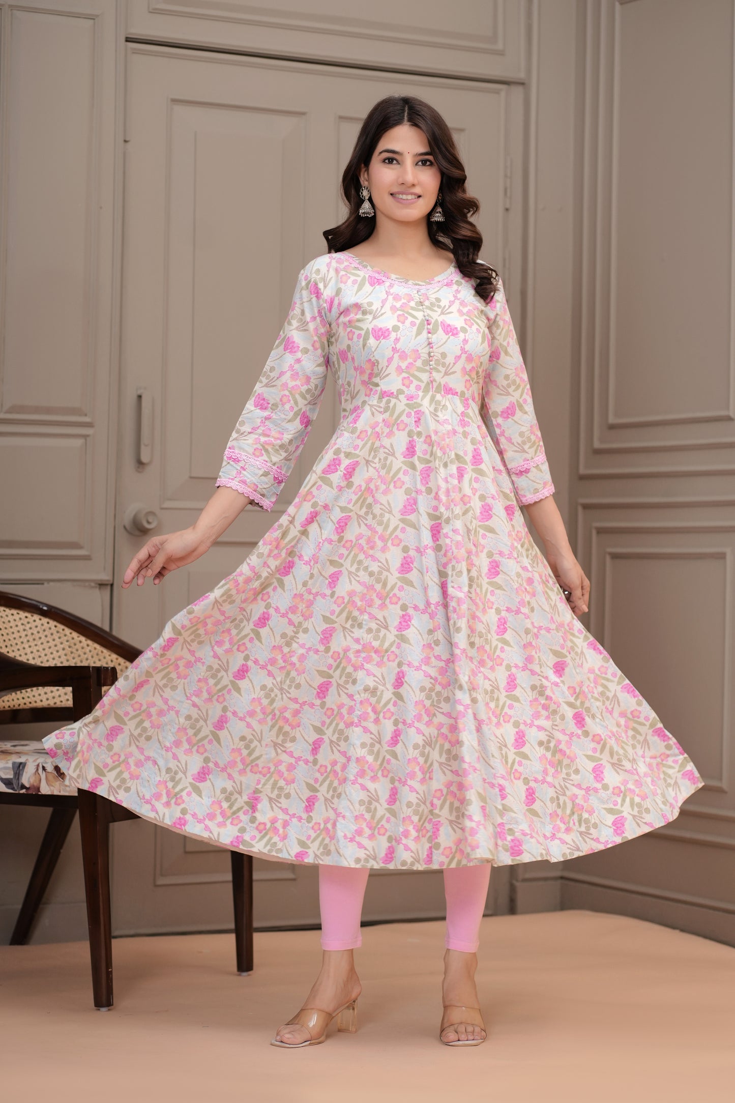 Sitara Cotton Anarkali Kurta