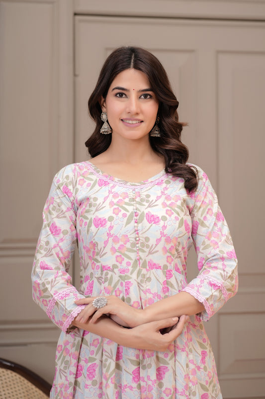 Sitara Cotton Anarkali Kurta