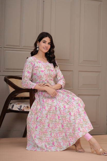 Sitara Cotton Anarkali Kurta