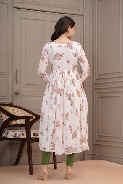 Gulbanoo Georgette Aaliya Flair Kurta