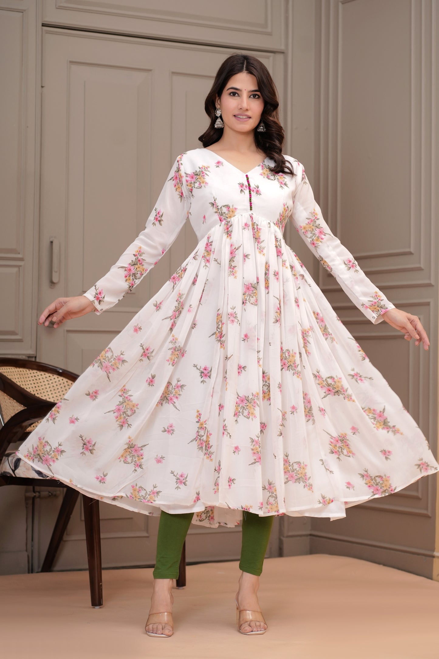 Gulbanoo Georgette Aaliya Flair Kurta