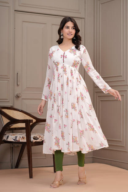 Gulbanoo Georgette Aaliya Flair Kurta