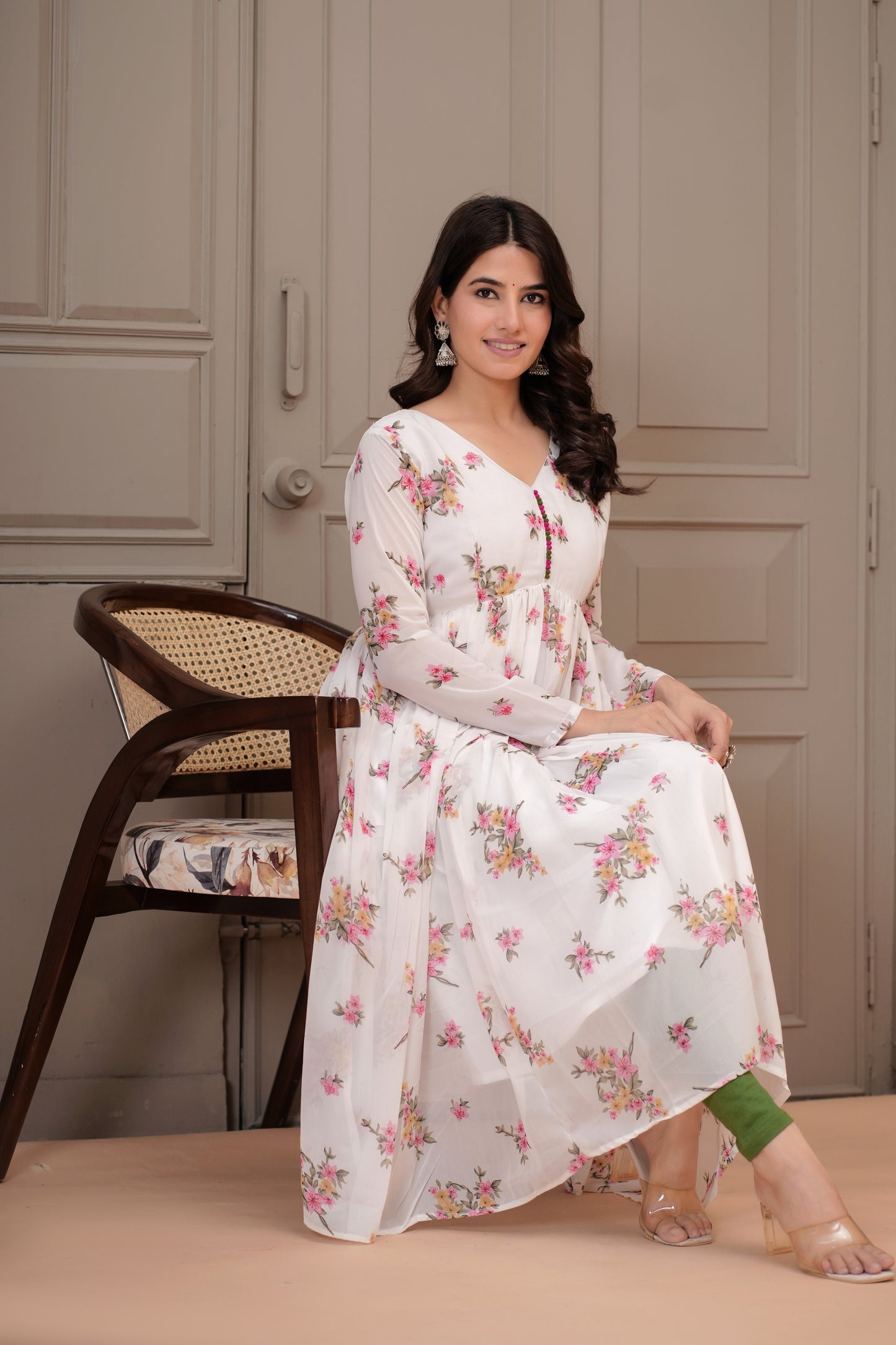 Gulbanoo Georgette Aaliya Flair Kurta