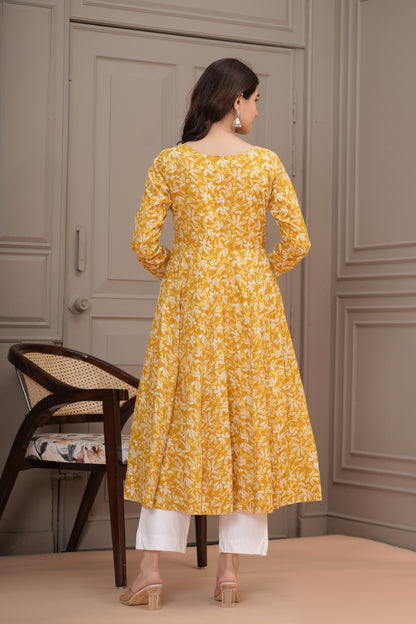 Sattva Cotton Anarkali Kurta