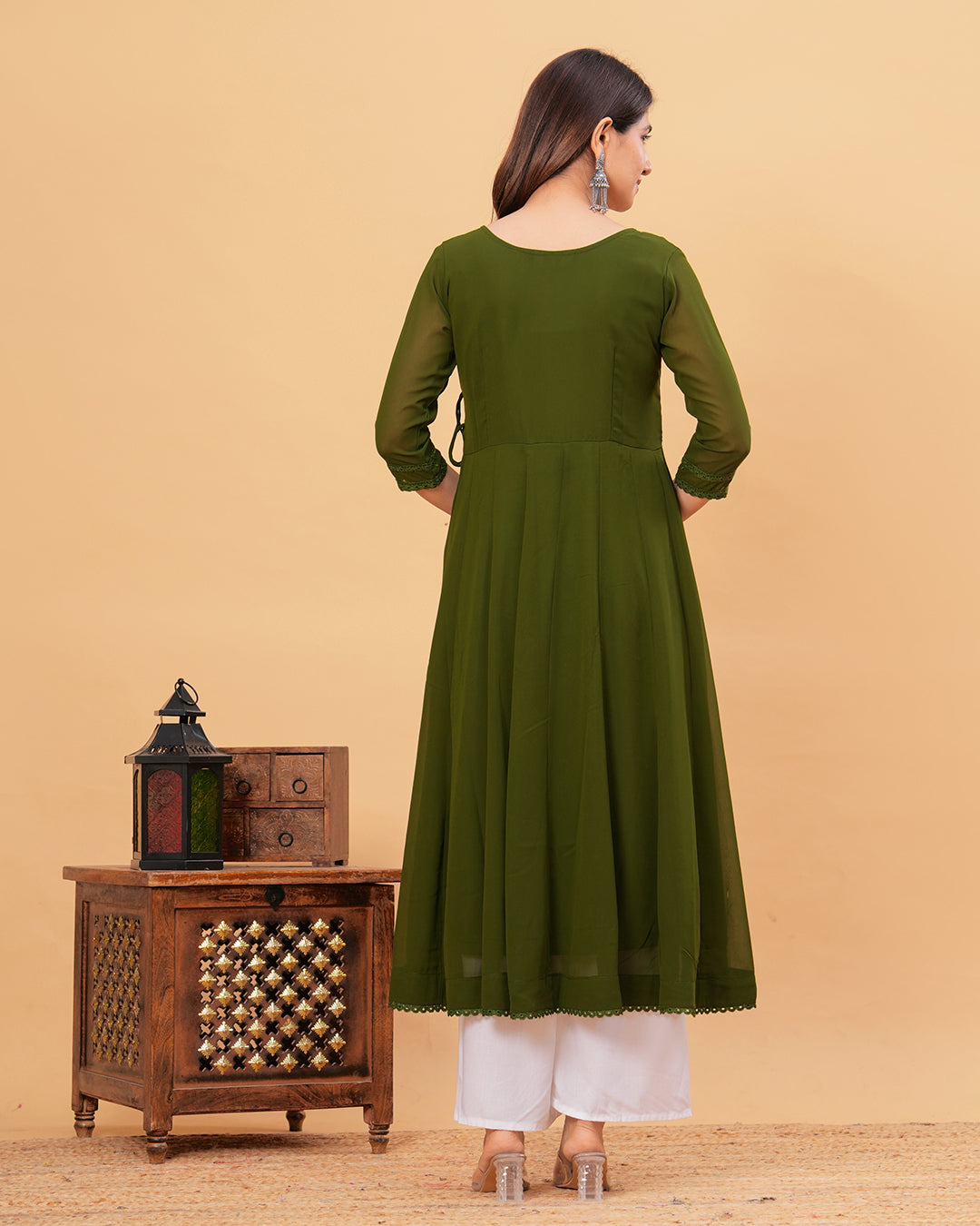Tamaya Georgette Angrakha Anarkali Kurta